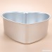 Kslong 6 Inch Heart Shaped Removable Bottom Thicken Aluminum Alloy Chocolate Cake Pan Baking Mould (Silver) - B075P2CRW2